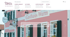 Desktop Screenshot of gasthaus-wurm.de